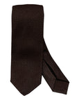 Seven-Fold Grenadine Ties TIESDark Brown