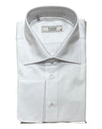 Julietta Traditional Spread Collar French Cuff Dress Shirt - White DRESS SHIRTS16