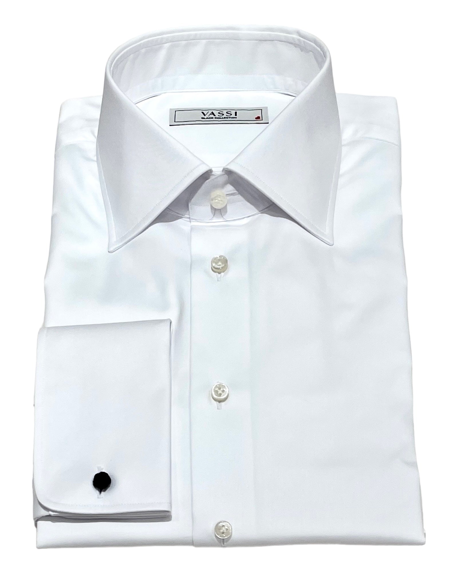 Essential Classic French Cuff Dress Shirt - Plain White DRESS SHIRTS15.5