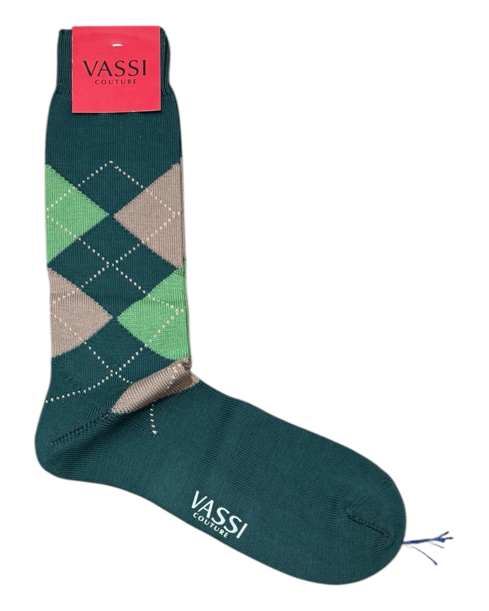 Argyle Cotton Socks SocksGreen