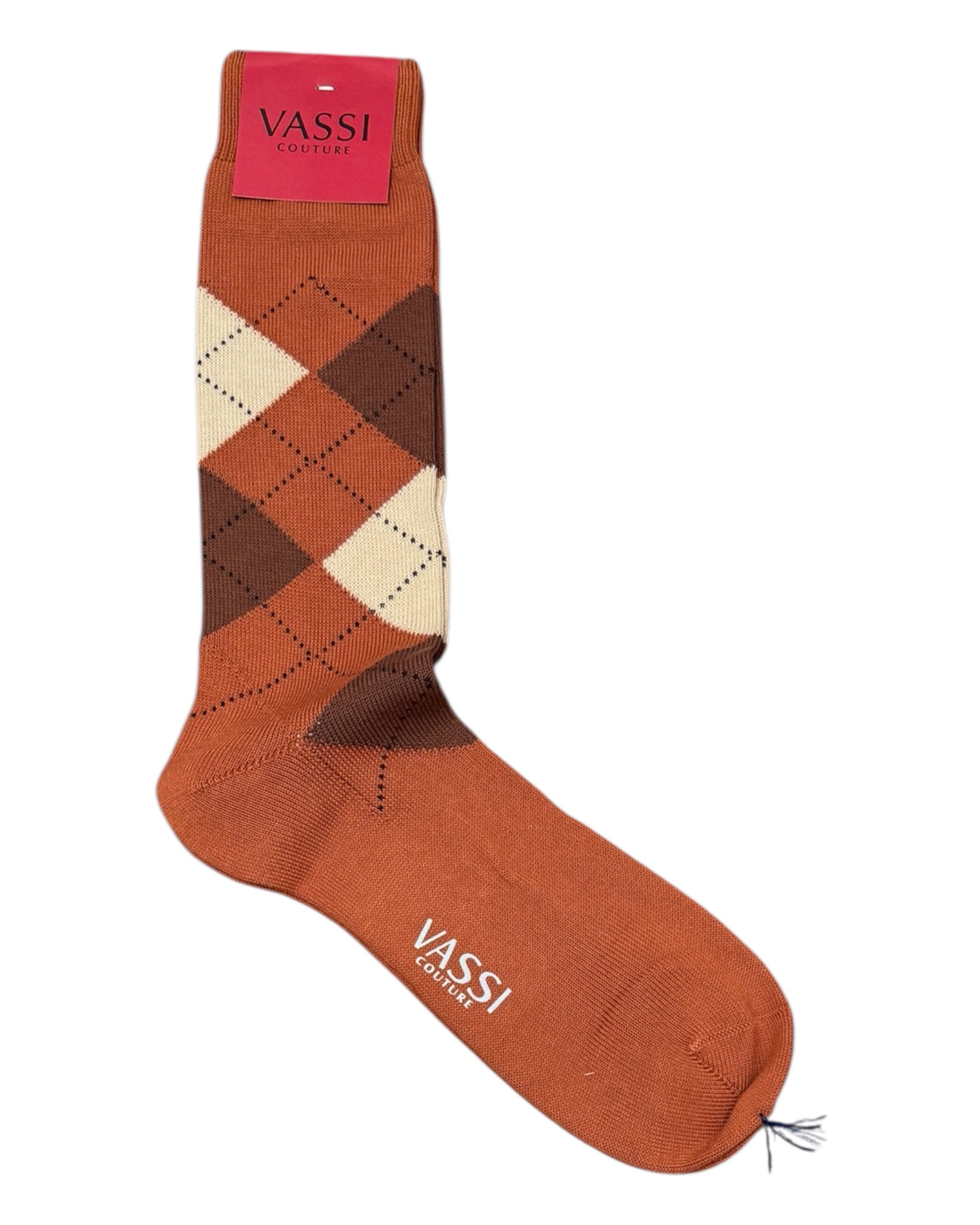 Argyle Cotton Socks SocksRust
