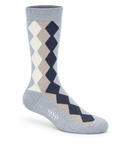 Argyle Merino Wool Socks SocksGrey/Blue