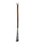 Baseball Long Shoehorn - Chestnut/Silver Spoon SHOEHORN