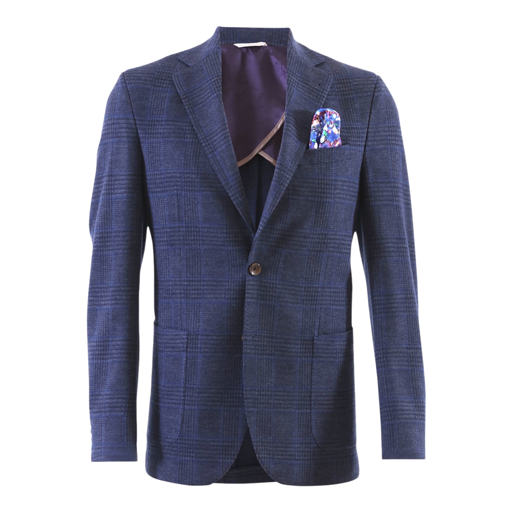 Blue Plaid Blazer - Loro Piana Capolavora JACKETS42S