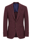 Burgundy Jersey Blazer - Loro Piana Silk Air JACKETS40R