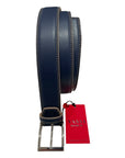 Calf Bull + Bull - Blue/Cappuccino BELTS46