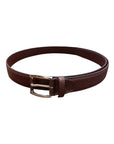 Calf Leather Belt with Willer Embossing - Brown BELTS44