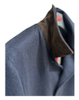Cashmere and Wool Coat With Quilted Nylon - Blue OVERCOAT50 EU