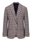 Cashmere & Wool Plaid Jacket - Grey/Pink JACKETS40R