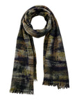 Cashmere & Wool Scarf With Hand Painted Effect SCARVES