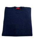 Pure Cashmere Crewneck Pullover With Contrast Trim