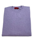 Pure Cashmere Crewneck Pullover With Contrast Trim