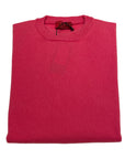 Pure Cashmere Crewneck Pullover With Contrast Trim