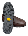 Deerskin Loafer with Vibram Rubber Outsole - Brown Shoes40