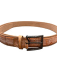 Hand Painted Alligator Belt - Apricot BELTS44