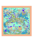 Horses, Spirited Pony Pocket SquarePeach