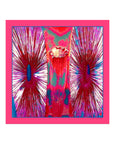 Iris Flares Pocket SquareFuchsia