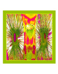 Iris Flares Pocket SquareGreen