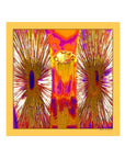 Iris Flares Pocket SquareMustard