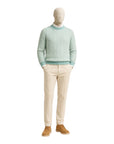 Knitted Cashmere Sweater - Sea-foam Green SWEATERS54 EU