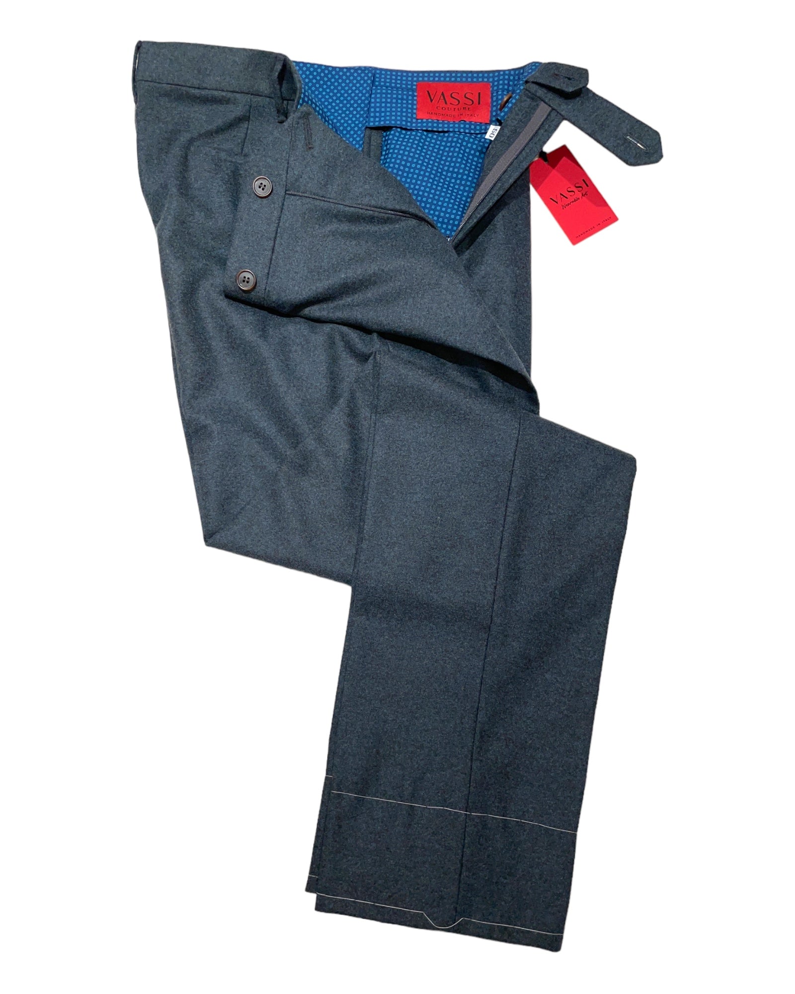 Sartorial Felted Wool Pants - Teal DRESS PANTS50