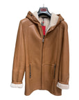 Merino Shearling Jacket with Hood - Whisky OUTERWEAR48 EU