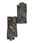 Nappa Leather Gloves with Mink Lining - Black Glove8 1/2