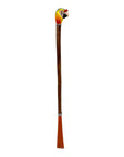 Parrot Decorated Long Shoehorn - Chestnut/Orange Spoon SHOEHORN