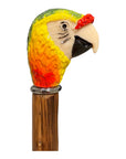 Parrot Decorated Long Shoehorn - Chestnut/Orange Spoon SHOEHORN