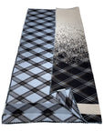 Plaid Reversible Wool Blanket - Blue BLANKETS