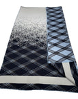Plaid Reversible Wool Blanket - Blue BLANKETS