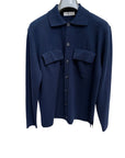 Pure Cotton Over Shirt - Navy SWEATERSM