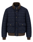 Reversible Napa leather Bomber jacket - Brown/Blue OUTERWEAR48 EU