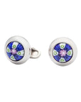 Round Murano Glass Cufflinks - Blue Cufflinks