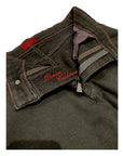 Stretch Cashmere & Cotton Jeans w/Suede Trim - Black CASUAL PANTS48 EU