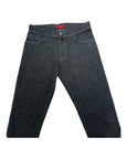Stretch Cashmere & Cotton Jeans w/Suede Trim - Grey CASUAL PANTS48 EU