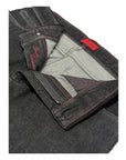 Stretch Cashmere & Cotton Jeans w/Suede Trim - Grey CASUAL PANTS48 EU