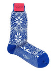 Traditional SnowFlake Wool Socks SocksBlue