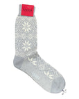 Traditional SnowFlake Wool Socks SocksGrey