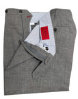 VASSI Flat Front Sartorial Trousers - Grey Loro Piana wool silk linen DRESS PANTS50 EU