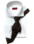 Pure Cashmere Windowpane Check Tie