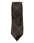 Pure Cashmere Windowpane Check Tie