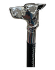 Silver Dane Long Shoehorn - Black Leather