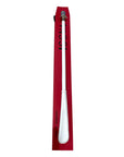 Blue Swarovski Crystals, Top Hat Long Shoehorn - White Leather