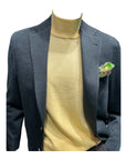 Extra Fine Merino Wool Mock Neck - Yellow
