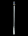 Blue Swarovski Crystals, Top Hat Long Shoehorn - White Leather