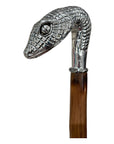 Silver Snake head Long Shoehorn - Chestnut, Silver