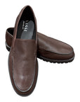 Deerskin Loafer with Vibram Rubber Outsole - Brown