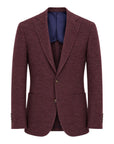 Burgundy Jersey Blazer - Loro Piana Silk Air