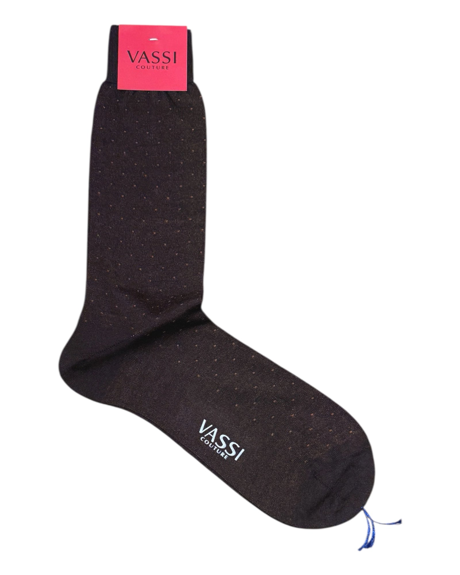 Wool & Nylon Dotted Pattern Socks SocksBlue